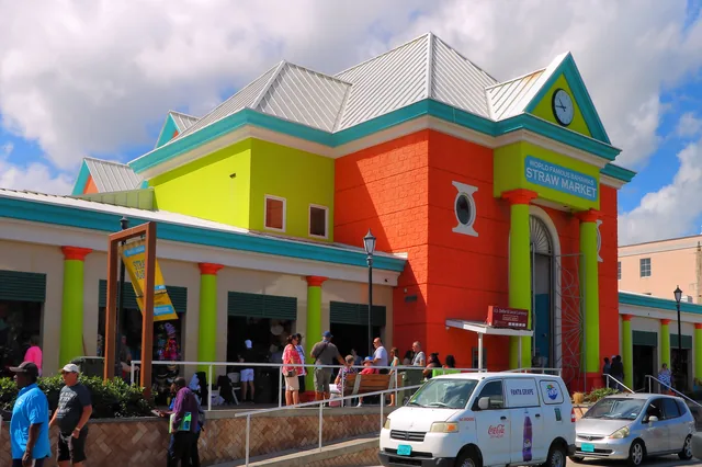 The colourful Straw Market in Nassau, Bahamas.