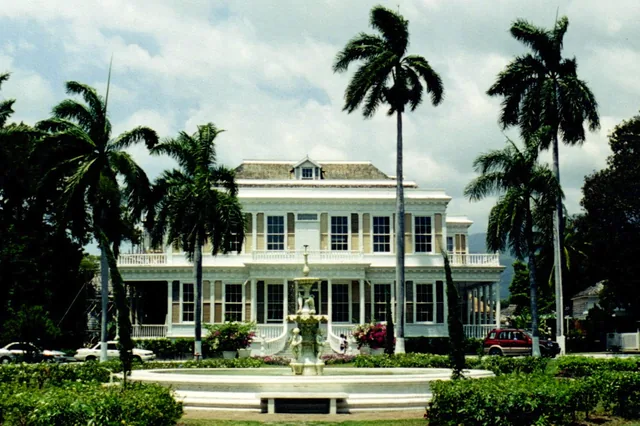 Devon House and its gardens in Kingston, Jamaica.